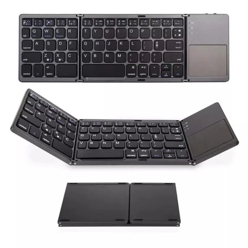 Teclado plegable con panel táctil